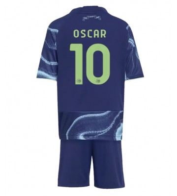 Ajax Oscar Gloukh #10 Replika Babytøj Udebanesæt Børn 2025-26 Kortærmet (+ Korte bukser)